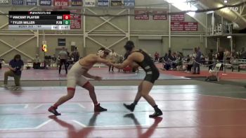 184 lbs 5th Place Match - Tyler Miller, Plymouth State vs Vincent Player, Bridgewater State