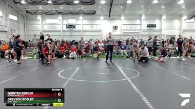 52 lbs Round 6 (8 Team) - Greyson Bosley, Ohio Gold vs Quinten Berger, Glasgow WA