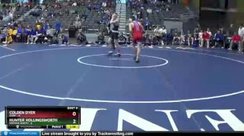 120 lbs Semifinals (8 Team) - Colden Dyer, Bixby vs Hunter Hollingsworth, Edmond North