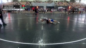 85 lbs Semifinal - Isaac Simpson, Big Red Wrestling Club vs Bryan Stancill Jr, Cleveland Wrestling Club