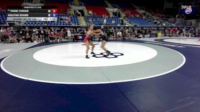 125 lbs Champ. Rd Of 128 - Paige Cowan, OH vs Kaliyah Evans, NE
