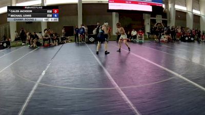 144 lbs Champ. Round 3 - Caleb Jackson, Utah vs Michael Lewis, Utah