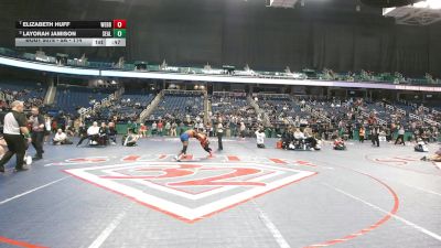 5A - 114 lbs Cons. Round 1 - Layorah Jamison, Southeast Alamance vs Elizabeth Huff, Webb