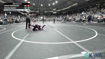 70 lbs Round Of 32 - Shiloh Youngblood, Chickasha Youth Wrestling vs Waylon Murphy, Salina Wrestling Club