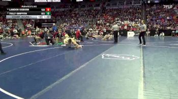 2A-138 lbs Champ. Round 1 - Landon Osborn, Vinton-Shellsburg vs Tully Griffith, West Liberty