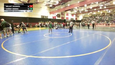 100 lbs Champ. Round 3 - Melany Ahumada, Shadow Hills vs Aubrey Sedeno, Thousand Oaks