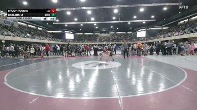 62 lbs Semifinal - Brody Rogers, Feasterville-Trevose vs Julia Risha, Monroe Township