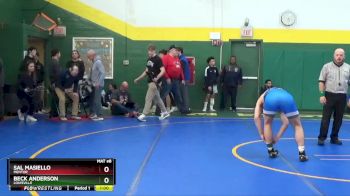 150 lbs Cons. Round 3 - Sal Masiello, Mentor vs Beck Anderson, Louisville