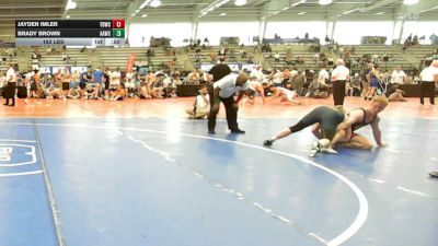 182 lbs Round Of 32 - Jayden Imler, TDWC Maniacs Blue - HSB vs Brady Brown, All American Wrestling Club - HSB