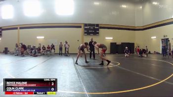 113 lbs Cons. Semi - Royce Malone, Contenders Wrestling Academy vs Colin Clark, Perry Meridian Wrestling Club