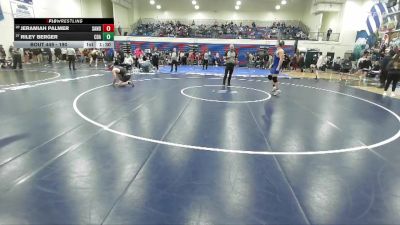 190 lbs Cons. Round 3 - Jeramiah Palmer, Sandpoint vs Riley Berger, Coeur D Alene