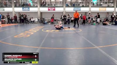 100-111 lbs Semifinal - Brandon Gaither, Olympia Wrestling vs Dominic Pasquale, Izzy Style Wrestling