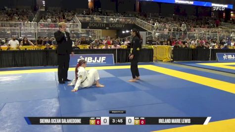 Sienna Ocean Salaheddine vs Ireland Marie Lewis 2025 Pan Kids Jiu-Jitsu IBJJF Championship