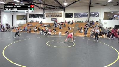 184 lbs Semifinal - Zachary Huckaby, Wabash vs Ethan Risner, Manchester
