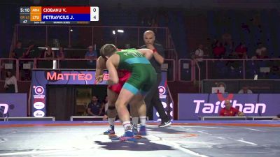 63 kg Semifinal - Victor Ciobanu, MDA vs Justas Petravicius, LTU