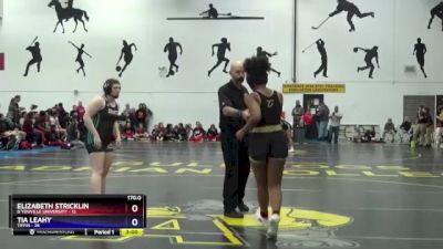 170.0 Round 4 (16 Team) - Elizabeth Stricklin, D`Youville University vs Tia Leahy, Tiffin