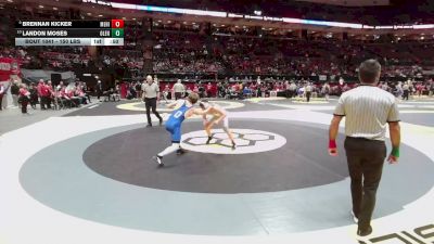 150 lbs Cons. Quarters - Landon Moses, Olentangy vs Brennan Kicker, Med. Highland