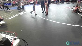 49 lbs Round Of 32 - Corbyn Doty, Bristow Youth Wrestling vs Kingston Warrior, Wagoner Takedown Club