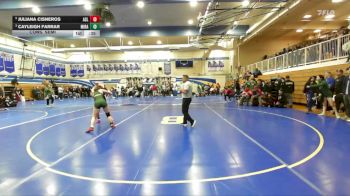 140 lbs Cons. Semi - Juliana Cisneros, Arroyo (San Lorenzo) vs Cayleigh Farrar, Miramonte