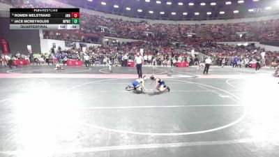 79 lbs Quarterfinal - Jace McReynolds, Mineral Point Wrestling Club vs Romen Melstrand, Askren Wrestling Academy