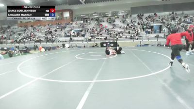 50 lbs Champ. Rd Of 128 - Grace Loutzenhiser, Pioneer Grappling Academy vs Annalise Maralit, Vision Wrestling