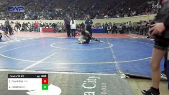 92 lbs Consi Of 16 #2 - Emmit Fourkiller, Tahlequah Middle School vs Zayde Holmes, Hobart Bearcats