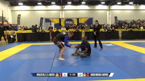 Jarod Michael Maynes vs Khaled M. S. S. Mater 2024 World IBJJF Jiu-Jitsu No-Gi Championship