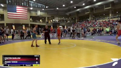 132 lbs Cons. Round 2 - Colton Barlow, OK vs Paden Vance, MO