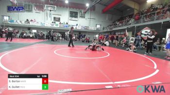 96 lbs Rr Rnd 1 - Sean Barton, Warrior Wrestling Club vs Kannon Guillet, Pocola Youth Wrestling