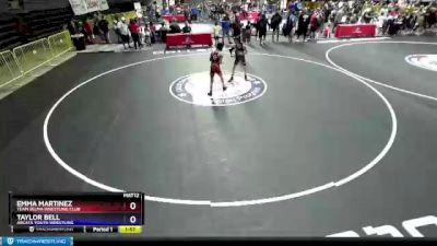 85 lbs Round 2 - Emma Martinez, Team Selma Wrestling Club vs Taylor Bell, Arcata Youth Wrestling