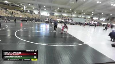 58 lbs Cons. Semi - Emerson Gardner, Seymour Youth Wrestling vs Raylyn Lawrence, Ground Zero Wrestling