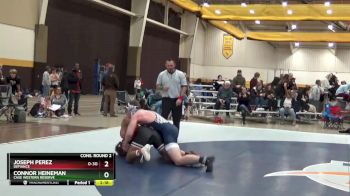 197 lbs Cons. Round 2 - Joseph Perez, Defiance vs Connor Heineman, Case Western Reserve