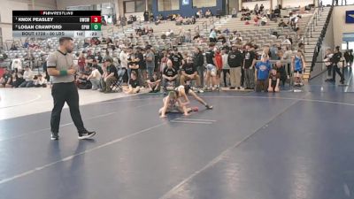 80 lbs 1st Place Match - Knox Peasley, Omak Wrecking Crew Wrestling vs Logan Crawford, Deer Park Ironman Wrestling Club