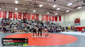 165 lbs Quarterfinal - Brayce Smith, North Sevier vs Cruz Martinez, Pueblo South