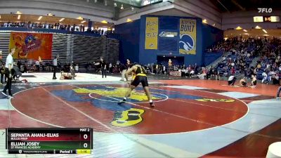 190 lbs Champ. Round 2 - Elijah Josey, St Frances Academy vs Sepanta Ahanj-Elias, Bullis Prep