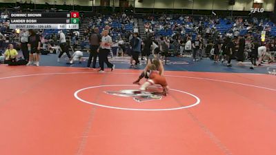 126 lbs Consi Of 16 #2 - Dominic Brown, IN vs Lander Bosh, UT