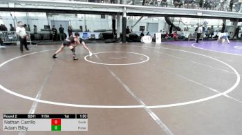 113A lbs Rr Rnd 2 - Nathan Carrillo, Sunkist Kids Monster Garage vs Adam Bilby, Rose Hill High/sc Punishers