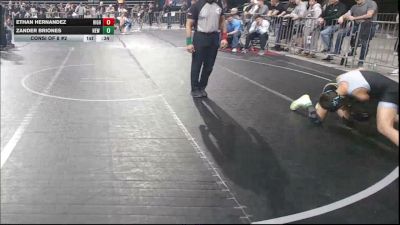 95 lbs Consi Of 8 #2 - Ethan Hernandez, High Pace Wrestling Club vs Zander Briones, New Milford