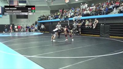 145 lbs Champ. Round 1 - Josie Hocker, Mount Vernon vs Alexis Anderson, Solon