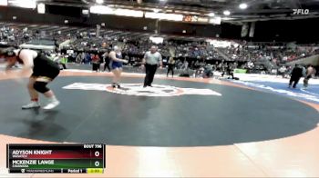 235 lbs Champ. Round 3 - Mckenzie Lange, Chiawana vs Adyson Knight, Wasatch