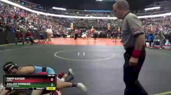 106 lbs Cons. Round 1 - Jullian Marquez, Platte Valley vs Tripp Kayser, Eaton