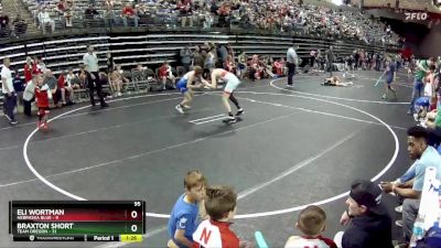 95 lbs Round 4 (6 Team) - Eli Wortman, Nebraska Blue vs Braxton Short, Team Oregon