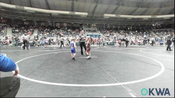 37 lbs Consi Of 16 #2 - Lane Gregory, Harrah vs Annley Nicely, Morris Wrestling Association