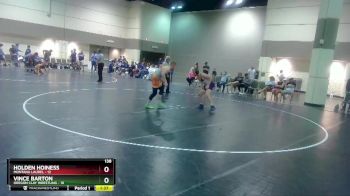 138 lbs Round 4 (6 Team) - Holden Hoiness, Montana Laurel vs Vince Barton, Oregon Clay Wrestling