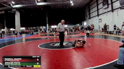 100 lbs Cons. Round 3 - Randall Shaver, NC Wrestling Factory vs Spencer Foutz, Hickory Wrestling Club