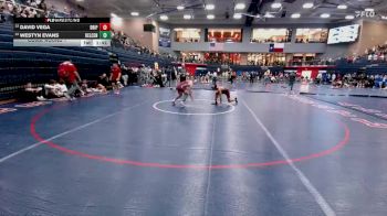 132 lbs Cons. Round 1 - David Vega, Dripping Springs vs Westyn Evans, Keller Central