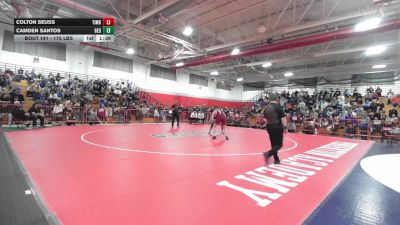 175 lbs Quarterfinal - Colton Seuss, Timberlane vs Camden Santos, Bedford