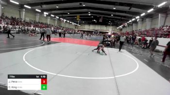 77 lbs Rr Rnd 5 - Jaxx Pena, Ignacio Wrestling Club vs Carter King, Durango WC