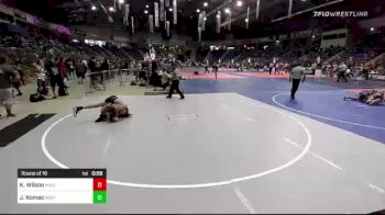 116 lbs Round Of 16 - Kirk Wilson, Mwd vs Jace Komac, North Montana WC