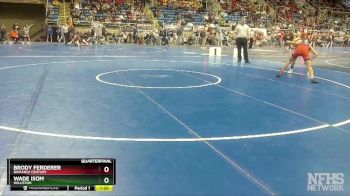 132 lbs Quarterfinal - Wade Isom, Williston vs Brody Ferderer, Bismarck Century